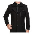 Winter Men's Stylish Casual Double Fleece Coat For Men(Coat+HighNeck Inner) James Bond Double Collar Winter Jacket For Men. 