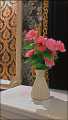Unbreakable Plastic Flower Vase 6.5 Inches Height 3 Inches Diameter Durable Home Decor. 