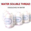 1000m Water Soluble Sewing Thread Tex27 Long White Color 20C Wash Away Vanish Extra Quilting Basting Thread 40S/2. 