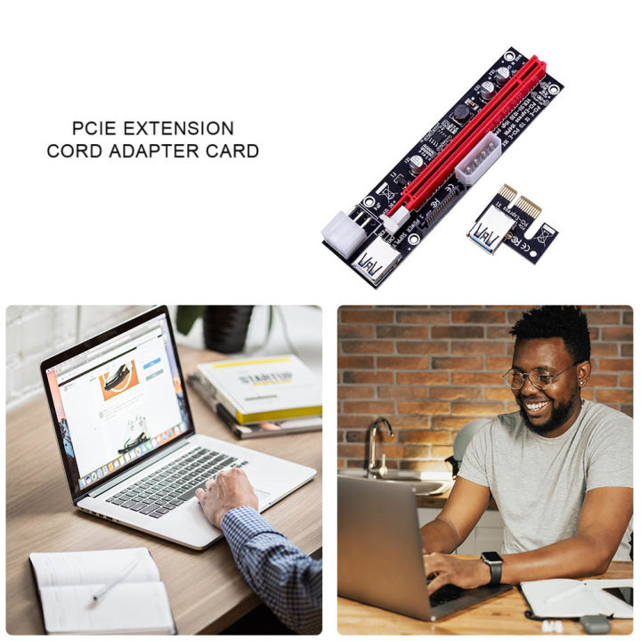 BlingStone%20Usb%203.0%20Pci-E%20Riser%20Ver%20009S%20Express%201%204%208%2016X%20Extender%20Riser%20Adapter%20Card%20Sata%2015Pin%20to%206%20Pin%20Cable%20-%20Image%208