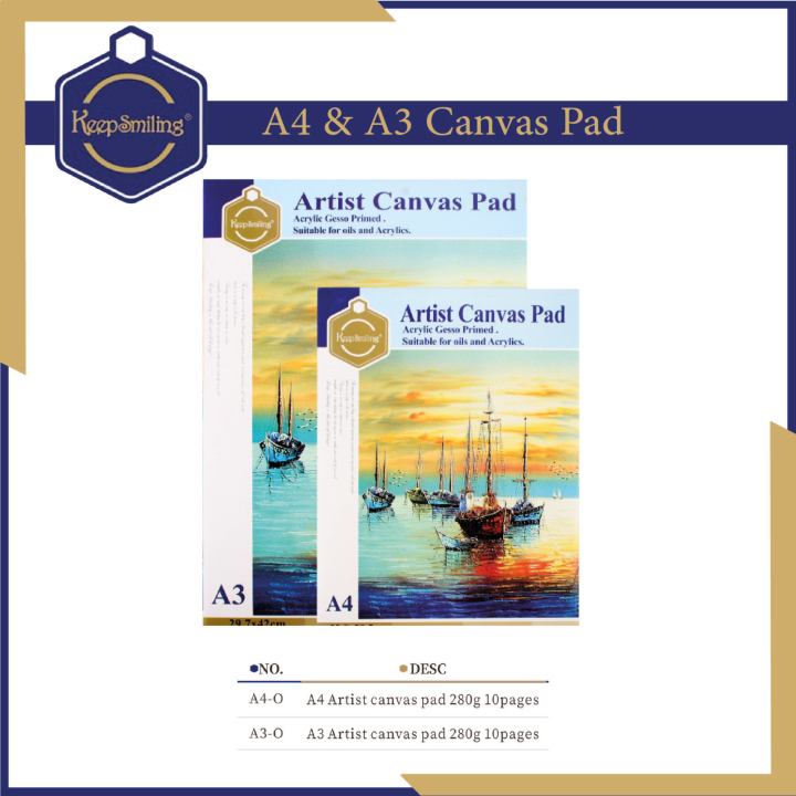 Keep%20Smiling%20Canvas%20Pad%20&%20Acrylic%20Painting%20A4%20A3%20-%20Image%202