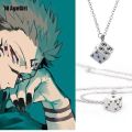 Jujutsu Kaisen Anime Necklace JJK Pendant Cosplay Prop Anime Accessories Sukuna Rubik's Cube Pendant Jewelry Gift Whole Sale. 