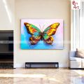 Gift Art Elegant Butterfly Digital Canvas Art with Frame | Eye-Catching Wall Decor for Living Room. 