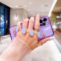 For iPhone 12 Pro Max Back Cover with 3D Love Heart Wristband Chain Fashion Bracelet Shiny Plating Phone Case Soft Silicone Bumper Protective Cover. 