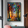 Wall Canvas HD Painting Poster Décor Abstract Color Pictures Wall Art Decoration Framework For | e, Office, Café and Restaurant 12X18. 