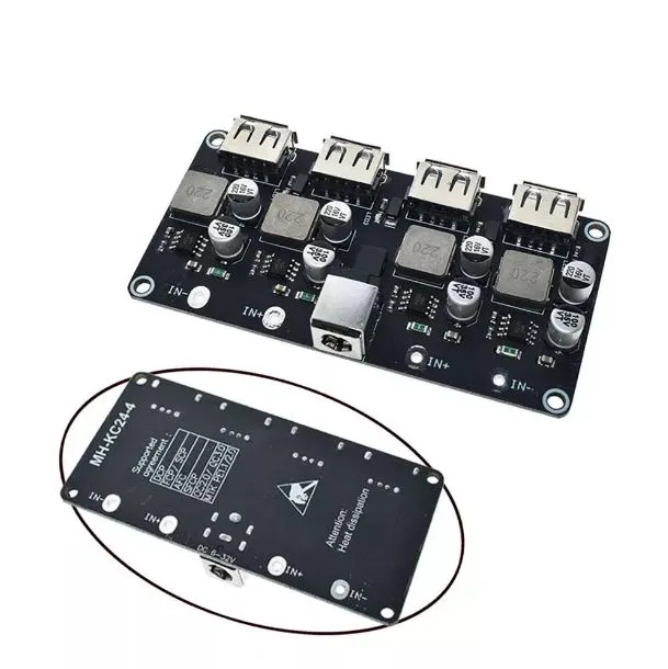 QC3.0 QC2.0 4 Port USB Fast Quick Charger Circuit Board Buck Module In ...