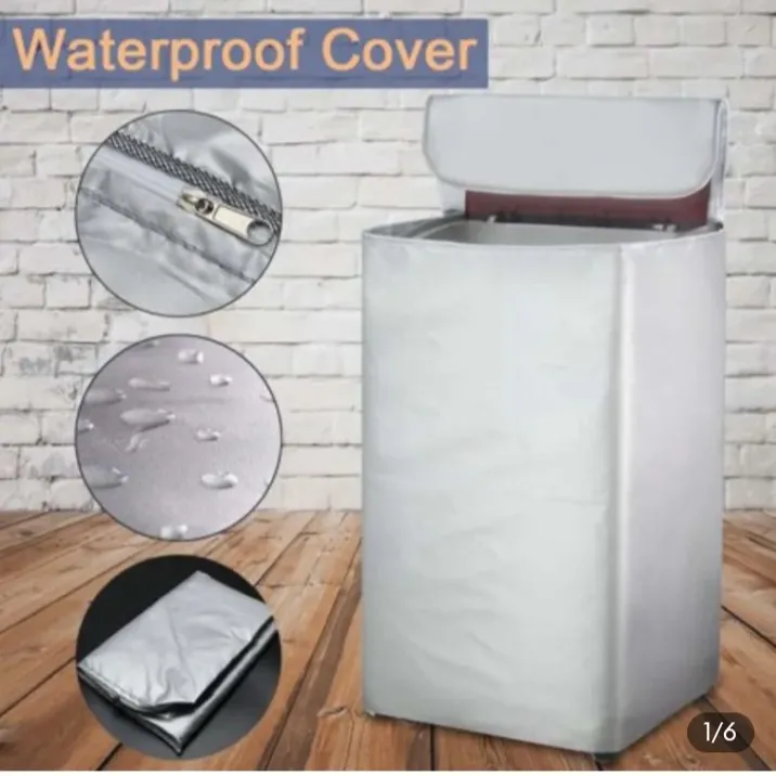 Premium%20Quality%2012-15%20Kg%20Washing%20Machine%20Cover%20Silver%20(Waterproof,%20Sunscreen%20and%20Dustproof%20Protector)%20-%20Image%202