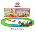 Blocks Train Track for Kids Building Block Train Playset with 30 Pcs, Battery Operated Toy Birthday Gift for Boys Girls Toddler-3650. 