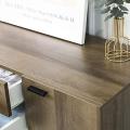 Wooden Sideboard Cabinet with 3 Drawers and Side Cabinet - Rectangular Design. 