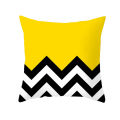 Yellow Geometric Cushion Cover 45x45 Polyester Double Sided Pillowcovers Decorative Throw Pillows Nordic Home Decor Pillow Cases. 