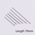 St.Kunkka 50pcs Stainless Steel Flat Head Pin Findings Headpins For Jewelry Making Diy Supplies Accessories. 