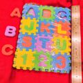 ABC & 123 - Kids Block Mat Alphabets - Abc Toy Block Mat Alphabets And Numbers Early Learning - Puzzle Mat For Kids Abc - 36 Pieces 6 x 6 Cm/piece. 