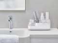Bathroom Easy-Store Caddy- White/Grey. 