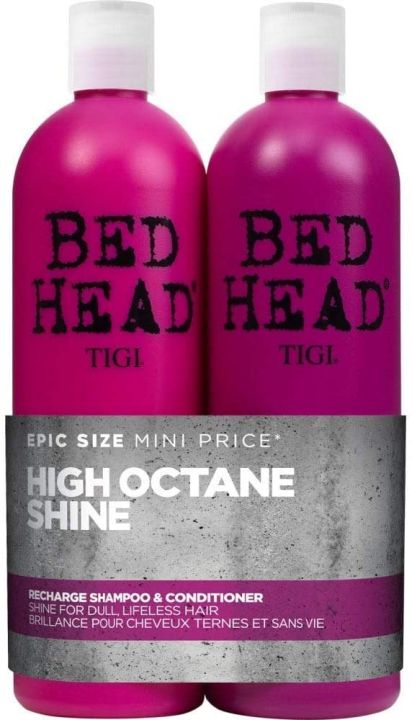 Bed Head by Tigi Recharge High Shine Shampoo and Conditioner, 750 ml, Pack of 2