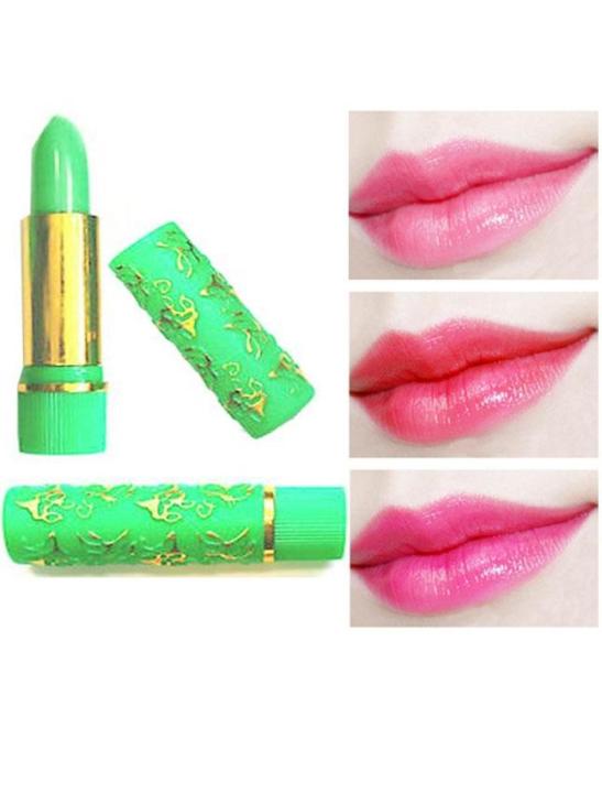 Golden Pink Lipstick - Green