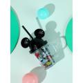 Mickey Mouse Plastic Tumbler with Lid and Straw - Double Wall Vacuum Insulated Reusable Cup for Cold and Hot Drinks - Perfect for Home, Office, and Parties. 