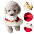 Pet Costumes Bite Resistant Pet Xmas Outfits Cloak Collar. 