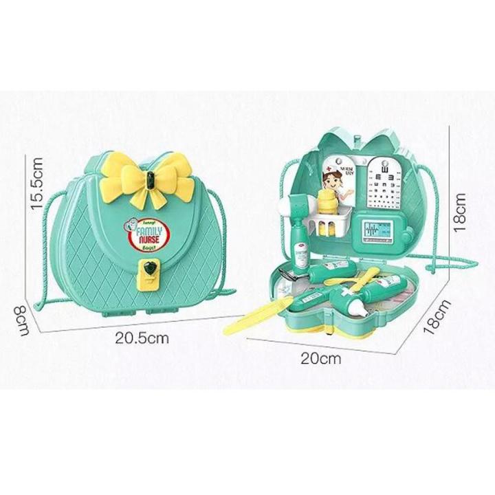 VANYEH Medical Equipment Shoulder Bag Playhouse Toy Funny Family Nurse Bag