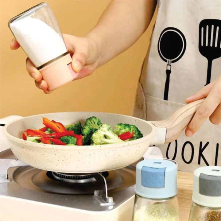 Quantitative Salt Shaker Push Type Salt Control Bottle