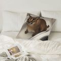 Floppa Cute Meme Cushion Cover 40x40 Home Decor Dakimakura Funny Caracal Cat Throw Pillow Case for Living Room Housse De Coussin. 