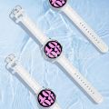 Applicable to Samsung watch65 Watch Strap TPU Diamond Pattern 20mm Huawei GT3P/GT222mm Transparent Perforation. 