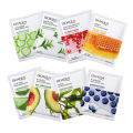 BIOAQUA / SADOER Pack of 10 Fruit Plant Extract Moisturizing Brighten Facial Sheet MaskS Hydrating, Radiance Boost, Calming, Skin Care Sheet Masks. 