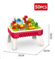 3 in 1 Creative Table Blocks Set Includes Color, Brush, & Blackboard Eraser For Kids. 