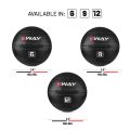 SWAY WALL BALL (14''),SLAM BALL BLUE BLACK, WALL BALL, MEDICINE BALLS, CORE STRENGTH, FITNESS, HEAVY WORKOUT, WORKOUT BALLS, WEIGHTED BALLS, STRENGTH TRAINING EQUIPMENTS. 