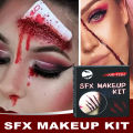 Scar Skin Wax Scar Water Halloween Cosplay SFX Wound Scab Makeup Kit. 