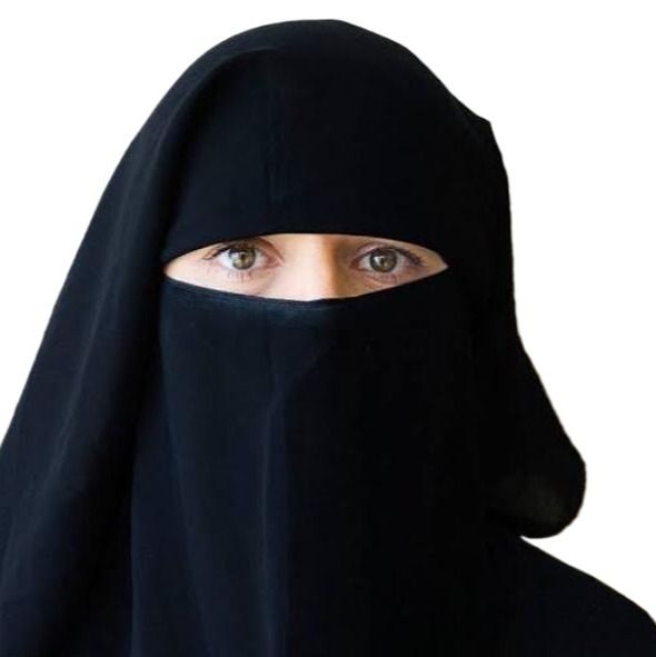 Saudi Forehead Niqab, High-Quality Korean Fabric, Ready-to-Wear, Zip Design, Kamasha 3 Layers