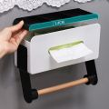 Tissue Dispenser, Paper Towel Holder Organizer (Magnetic Stick Behind) to Mount, Hang or Stick on Refrigerator & Microwave Side. 