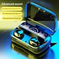 M10 TWS Wireless Headphones Touch Control Bluetooth-Compatible 5.1 Earphones Wireless Headset Waterproof 9D Hifi Quality Earbuds. 