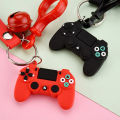 PVC Creative Cartoon Video Game Controller Joystick Pendant Keyring Key Chains. 