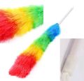 Household Rainbow Dust Duster Practical Plastic Feather Duster Telescopic Handle Sweeping Brush Cleaning Product Tool. 