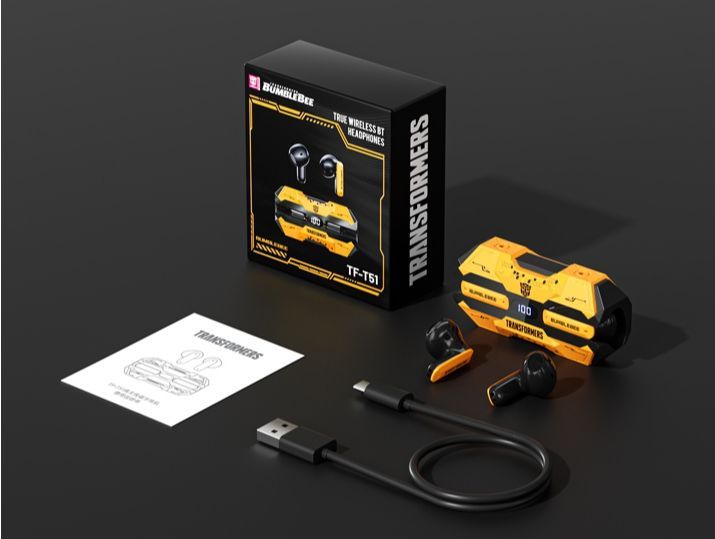 Genuine Special edition TRANSFORMERS TF-T51 Bluetooth Wireless Earphones Low Latency Gaming Earbuds Long Endurance High Music Headphones Choice