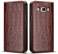 phone Case For Samsung Galaxy J7 2016 Cases J710 J710F Cover FOR Samsung J7 2016 Coque flip Crocodile texture leather. 