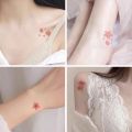 [Ready Stock] Tattoo sticker waterproof lasting feminine collarbone ankle cherry blossom flower small fresh student girl tattoo sticker. 