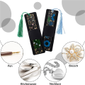 50 Pcs Resin Bookmark Holder 5.9 X 1.8 Inches DIY Bookmarks Display Cards for Bookmark Wrapping. 