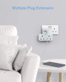 TESSAN 2 Way Multi Plug Adapter Double Socket USB Charger Multi Ports, Power Adapter Shaver Plug Wall Charger Power Plug Extension with 2 AC Outlets and 3 USB Ports 3250W,13A Multiplug Power Adapter 3 Pin Power Strip for Home, Office,Travel, Kitchen, PC,. 