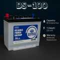 DS-100 – battery, motor, automotive, car battery – Daewoo Deep Cycle Battery – 65Ah Maintenance-Free Battery for UPS & Solar Systems | Long Backup | 6-Month Warranty. 