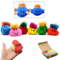 6 Pcs Set - Super Stretchy Moody Smiley Face Stress Less Flexible Squishy Stretchy Ball - Stress Release Squeeze - Stress & Pressure Relief Magic Ball - Converted Different Shape Like Slim Clay and Dough Toys For Kids Boys Girls Toy. 