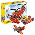 Decool Architect Creator - 3 in 1 - Red Rotors Helicopter Building Blocks Set - 3107. 