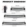 Super Bright Bar Lights 22 Inch Length 3 Row Curved Led Light Bar - 6000k. 