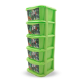 5 Layer Cabinet Premium Plastic For Storage Organizer - Aqua Plast 5 Layer Storage Box Storage Drawer - Jewelry Box High-Quality Chester Plastic Strong Decorated Printed Drawer Cabinet Rack Kitchen Cabinet Box. 