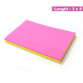 1 Piece (1 pcs) Colorful Sticky Notes 3x3 & 3x5 inches Sticky Notes with Clear Self-Stick Note Pads 4 Bright Multi Colors, 100 Sheets/Pad. 