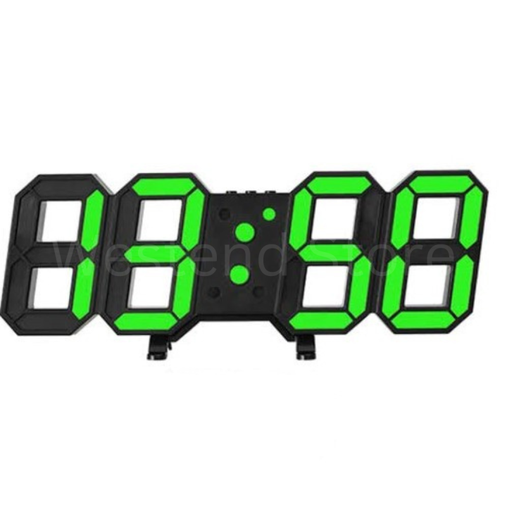 3D LED Digital Clock Wall clock plus table clock with Alarm night glowing