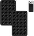 Double Side Silicone Suction Pad Phone Holder Self - Adhesive Rubber Suction Holder Silicon Square Phone Case Silicon Pad For Phone - Compatible With All Mobiles & Tablets. 