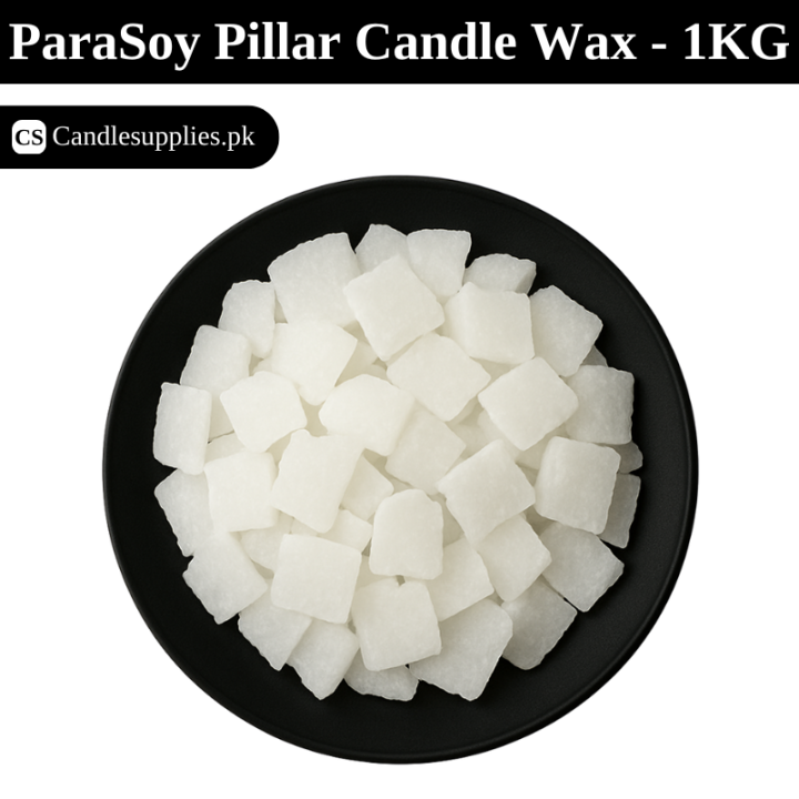 ParaSoy Pillar Candle Wax - 1KG - ParaSoy Pillar Blend Candle Wax - Paraffin Soy Blend Wax For Pillar Candle Making - Paraffin Soy Blend Wax For Candles - Paraffin Soy Wax Flakes For Candle Making - Premium Candle Wax - Best Candle Wax For Silicone Molds