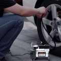 HEAVY DUTY Portable 12 Volt Electric Car Air Pump Car Air Compressor Car Tire Air Inflator Car Tyre Air Inflator Air Blower. 