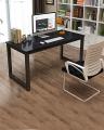 Office Table Office Desk Laptop Table Computer Table Study Table Writing Table Home Table (Black+Black). 